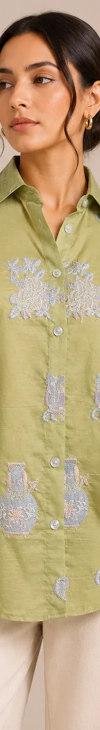Embroidery shirt, view 1 of 2