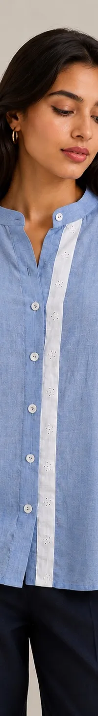 Puff sleeve shirt, view 1 of 2
