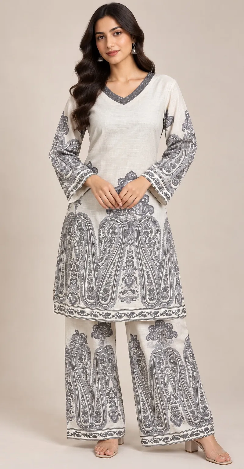 White print