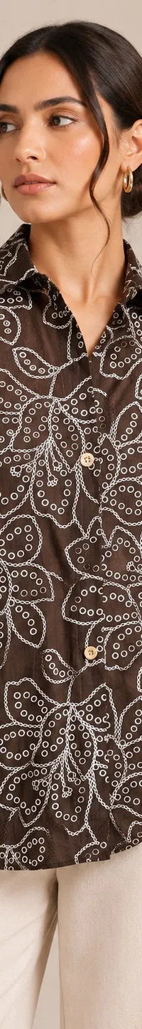 Brown applique, view 1 of 2
