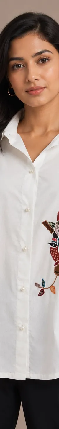 Giraffe patchwork shirt, view 1 of 2