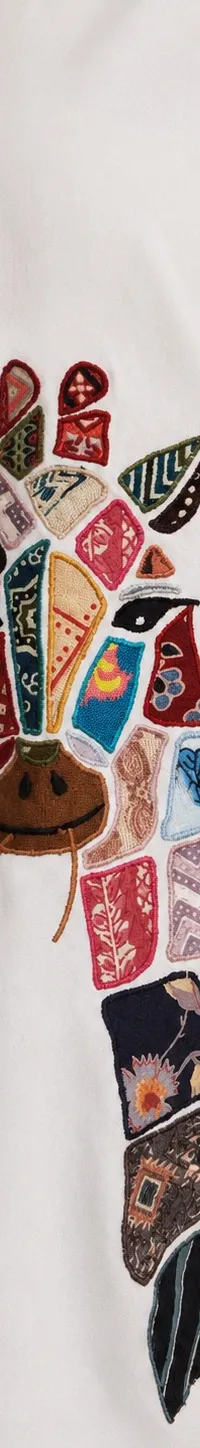 Giraffe patchwork shirt, view 2 of 2
